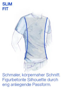 Fred Perry, T-Shirt, Baumwolle, Blaugrau -Herrenausstatter Geschaft 01 tshirt kurzarm slim illus 600x820 22