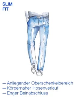 BOSS Green, Sweatpants Urban, Baumwoll-Stretch, Silbergrau -Herrenausstatter Geschaft 02 hose slim illus 600x820 86