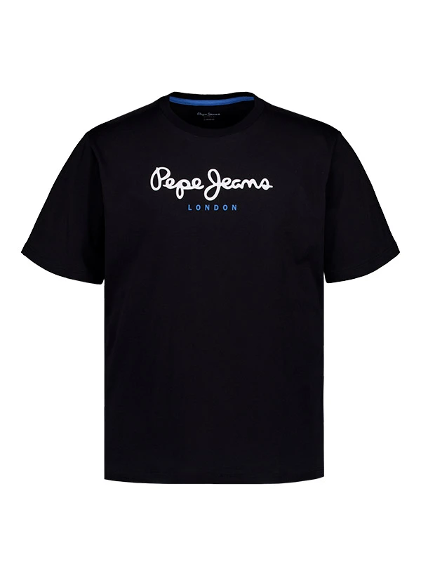 Pepe Jeans, T-Shirt, Regular Fit, Baumwolle, Schwarz 3 Pepe Jeans, T-Shirt, Regular Fit, Baumwolle, Schwarz