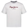 Pepe Jeans, T-Shirt, Regular Fit, Baumwolle, Weiß 2 Pepe Jeans, T-Shirt, Regular Fit, Baumwolle, Weiß -Herrenausstatter Geschaft 444606 norm