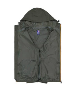 K-WAY, Regenjacke Claude, Mikrofaser, Jägergrün -Herrenausstatter Geschaft 445751 norm3