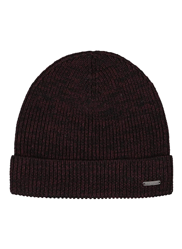 Bugatti Winter-Set Aubergine Melange – Schal & Mütze aus 100% Schurwolle 5 Bugatti Winter-Set Aubergine Melange – Schal & Mütze aus 100% Schurwolle – Bild 4