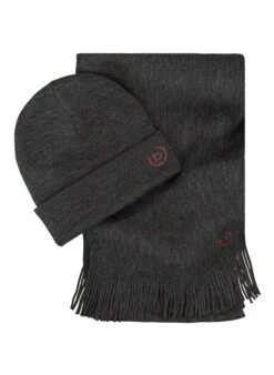 Bugatti, Set, Schal + Mütze, Graphit