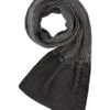 Bugatti, Schal, Schurwolle, Grau-schwarz -Herrenausstatter Geschaft 446557 norm