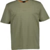 BOSS Orange, T-Shirt, Relaxed Fit, Baumwolle, Dunkelgrün -Herrenausstatter Geschaft 447055 norm