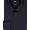 BOSS Black, Hemd Joe, Regular Fit, Baumwolle, Dunkelblau
