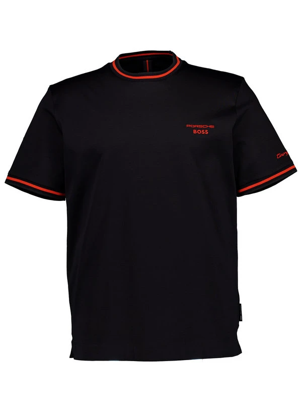 BOSS Black, T-Shirt Taut, Baumwolle, Schwarz 3 BOSS Black, T-Shirt Taut, Baumwolle, Schwarz