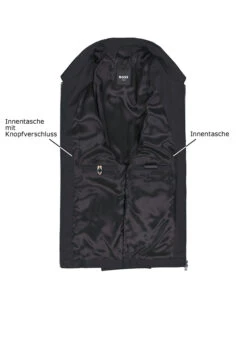 BOSS Black, Blouson Hanry, Slim Fit, Schurwolle Super120, Schwarz -Herrenausstatter Geschaft 447157 norm3