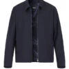 BOSS Black, Blouson Hanry, Slim Fit, Schurwolle Super120, Dunkelblau -Herrenausstatter Geschaft 447158 norm