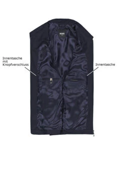 BOSS Black, Blouson Hanry, Slim Fit, Schurwolle Super120, Dunkelblau -Herrenausstatter Geschaft 447158 norm3