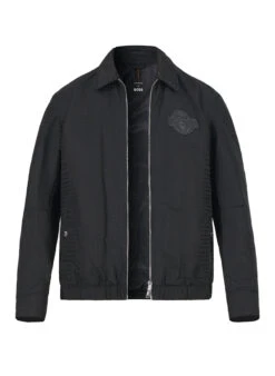 BOSS Black, Blouson Croler, Mikrofaser, Schwarz