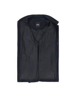 BOSS Black, Lederjacke Markuedo, Ziegenvelours Ungefüttert, Dunkelblau 7 BOSS Black, Lederjacke Markuedo, Ziegenvelours Ungefüttert, Dunkelblau -Herrenausstatter Geschaft 447161 norm3