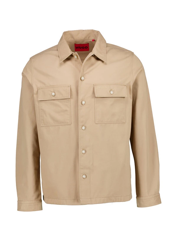 HUGO, Overshirt Epoldo, Baumwolle, Beige 3 HUGO, Overshirt Epoldo, Baumwolle, Beige