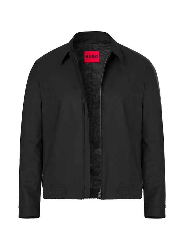 HUGO, Blouson Hellys, Performence Woll-Stretch, Schwarz 3 HUGO, Blouson Hellys, Performence Woll-Stretch, Schwarz