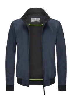 MILESTONE, Blouson MSHarris, Mikrovelours Wasserabweisend, Nachtblau 7 MILESTONE, Blouson MSHarris, Mikrovelours Wasserabweisend, Nachtblau -Herrenausstatter Geschaft 447316 norm2