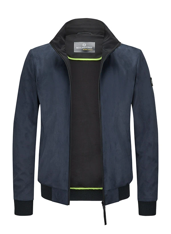 MILESTONE, Blouson MSHarris, Mikrovelours Wasserabweisend, Nachtblau 4 MILESTONE, Blouson MSHarris, Mikrovelours Wasserabweisend, Nachtblau – Bild 2