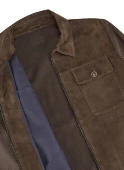 MILESTONE, Hybrid Jacke MSRyan, Ziegenvelours-Strick, Tabak 7 MILESTONE, Hybrid Jacke MSRyan, Ziegenvelours-Strick, Tabak -Herrenausstatter Geschaft 447320 norm3