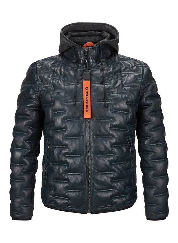 MILESTONE, Lederjacke MSAlonso, Lammnappa Sorona®, Nachtblau 3 MILESTONE, Lederjacke MSAlonso, Lammnappa Sorona®, Nachtblau