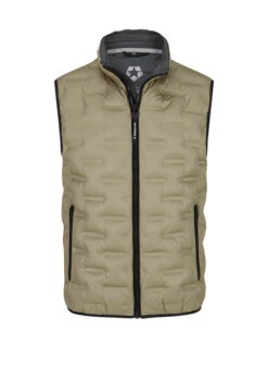 MILESTONE, Steppweste MSMalcom, Mikrofaser Sorona®, Dunkelbeige