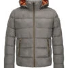 MILESTONE, Steppjacke MSCaleb, Mikrovelours Sorona®, Aschgrau -Herrenausstatter Geschaft 447338 norm