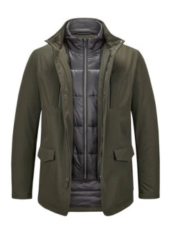 MILESTONE, Funktionsjacke MSPreston, Mikrofaser Sorona®, Olivgrün -Herrenausstatter Geschaft 447348 norm2