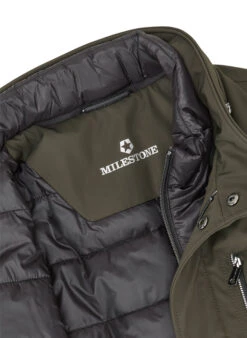 MILESTONE, Funktionsjacke MSPreston, Mikrofaser Sorona®, Olivgrün -Herrenausstatter Geschaft 447348 norm4