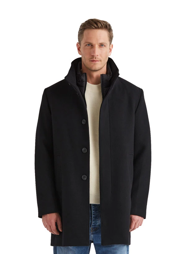 MILESTONE, Mantel MSLancaster, Wolle, Schwarz 4 MILESTONE, Mantel MSLancaster, Wolle, Schwarz – Bild 2