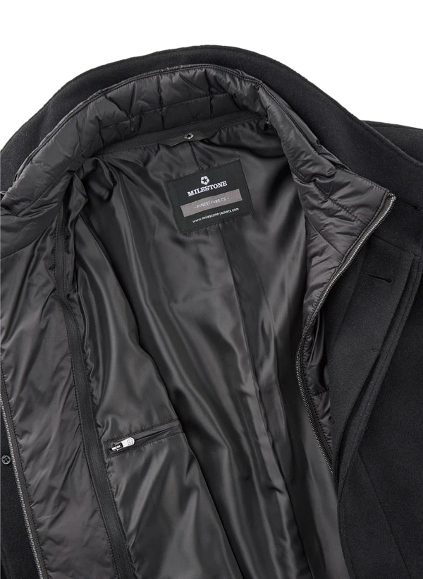 MILESTONE, Mantel MSLancaster, Wolle, Schwarz 6 MILESTONE, Mantel MSLancaster, Wolle, Schwarz – Bild 4