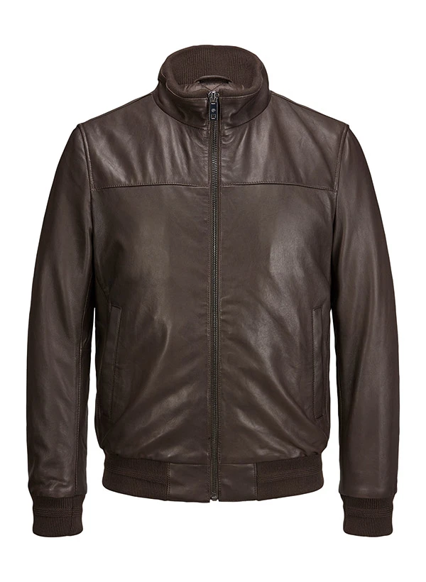 MILESTONE, Lederblouson MSRick, Lammnappa Wattiert, Dunkelbraun 3 MILESTONE, Lederblouson MSRick, Lammnappa Wattiert, Dunkelbraun