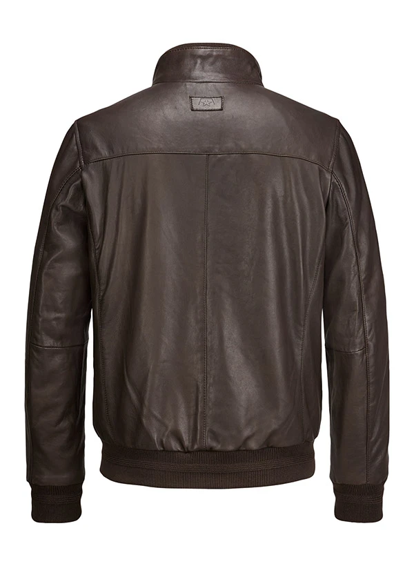 MILESTONE, Lederblouson MSRick, Lammnappa Wattiert, Dunkelbraun 5 MILESTONE, Lederblouson MSRick, Lammnappa Wattiert, Dunkelbraun – Bild 3