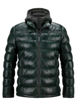 MILESTONE, Lederjacke MSCallisto,Schafleder Sorona®, Dunkelgrün