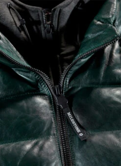 MILESTONE, Lederjacke MSCallisto,Schafleder Sorona®, Dunkelgrün -Herrenausstatter Geschaft 447364 norm4