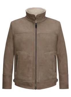 MILESTONE, Jacke MSCamino, Ziegenvelours Webfell, Khaki