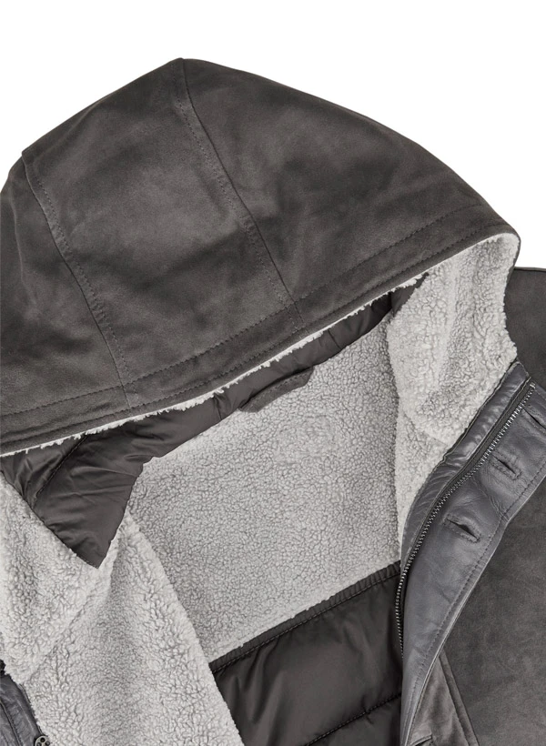 MILESTONE, Parka MSEmmerson, Ziegenvelours Webpelz, Dunkelgrau 6 MILESTONE, Parka MSEmmerson, Ziegenvelours Webpelz, Dunkelgrau – Bild 4