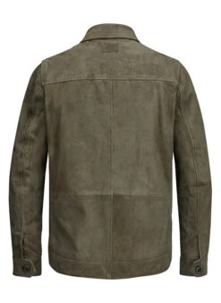 MILESTONE, Overshirt MSLaurel, Ziegenvelours Wattiert, Dunkelgrün 8 MILESTONE, Overshirt MSLaurel, Ziegenvelours Wattiert, Dunkelgrün -Herrenausstatter Geschaft 447376 norm3