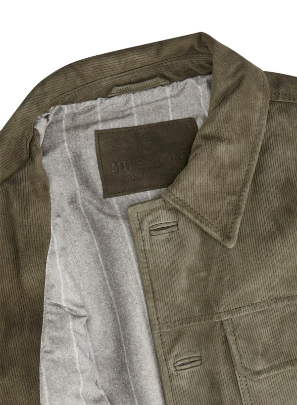 MILESTONE, Overshirt MSLaurel, Ziegenvelours Wattiert, Dunkelgrün 6 MILESTONE, Overshirt MSLaurel, Ziegenvelours Wattiert, Dunkelgrün – Bild 4