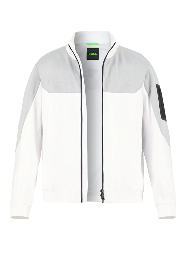 BOSS Green, Jacke Jord, Mikrofaser, Weiß 3 BOSS Green, Jacke Jord, Mikrofaser, Weiß