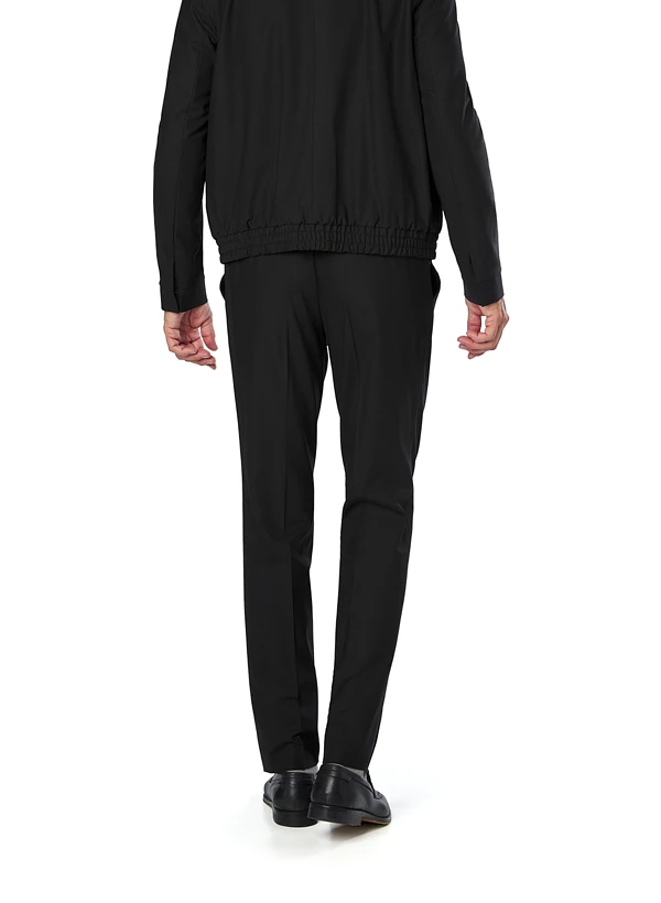 HUGO, Bundfaltenhose Getlin, Slim Fit, Wolle, Schwarz 5 HUGO, Bundfaltenhose Getlin, Slim Fit, Wolle, Schwarz – Bild 3