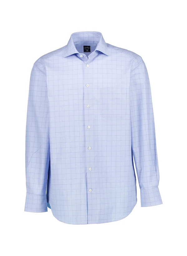 Van Laack, Hemd Vl-Rivara-CF, Comfort Fit, Baumwolle, Blau Kariert 3 Van Laack, Hemd Vl-Rivara-CF, Comfort Fit, Baumwolle, Blau Kariert