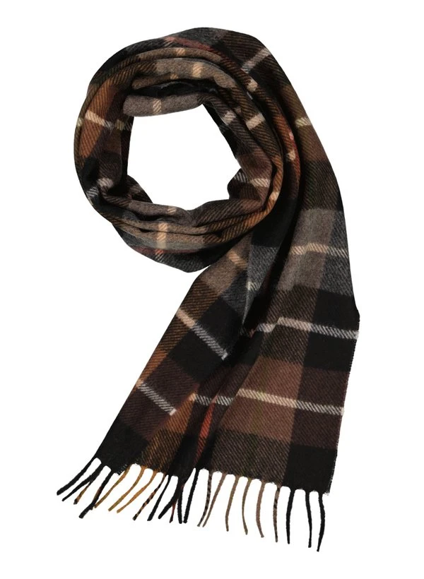 DANTE, Schal, Reines Kaschmir, Braun-schwarz Kariert 3 DANTE, Schal, Reines Kaschmir, Braun-schwarz Kariert