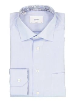 ETON, Hemd, Classic Fit, Baumwolle, Hellblau