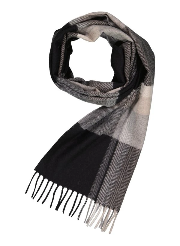 DANTE, Schal, Wolle-Kaschmir, Schwarz-grau 3 DANTE, Schal, Wolle-Kaschmir, Schwarz-grau