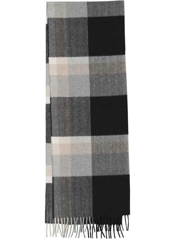 DANTE, Schal, Wolle-Kaschmir, Schwarz-grau 4 DANTE, Schal, Wolle-Kaschmir, Schwarz-grau – Bild 2