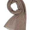 DANTE, Schal, Wolle, Braun-beige Gestreift