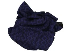 Dante Blau-Schwarz Gemustert – Grafisches Bicolor-Design Woll-Mix Schal -Herrenausstatter Geschaft 447628 norm4