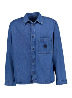 BOSS Orange, Jeanshemd Laredo, Baumwoll-Denim, Dunkelblau