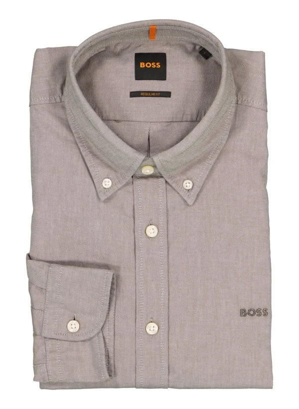 BOSS Orange, Hemd Rickert, Regular Fit, Baumwolle, Graugrün 3 BOSS Orange, Hemd Rickert, Regular Fit, Baumwolle, Graugrün