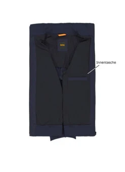 BOSS Orange, Blouson Ohice, Mikrofaser Halbgefüttert, Dunkelblau -Herrenausstatter Geschaft 447677 norm3