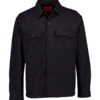 HUGO, Overshirt Epoldo, Baumwolle, Schwarz 1 HUGO, Overshirt Epoldo, Baumwolle, Schwarz -Herrenausstatter Geschaft 447679 norm