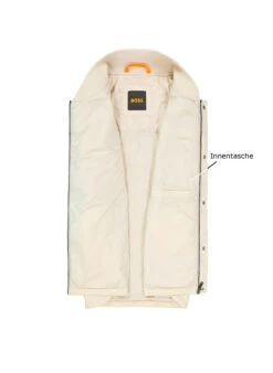 BOSS Orange, Weste Ogear, Mikrofaser, Hellbeige -Herrenausstatter Geschaft 447814 norm3